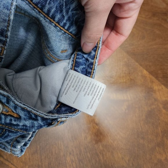 Kancan Pants Womens 7 / 27 Denim Jeans Distressed Bobbie High Rise Straight Crop - Picture 15 of 15